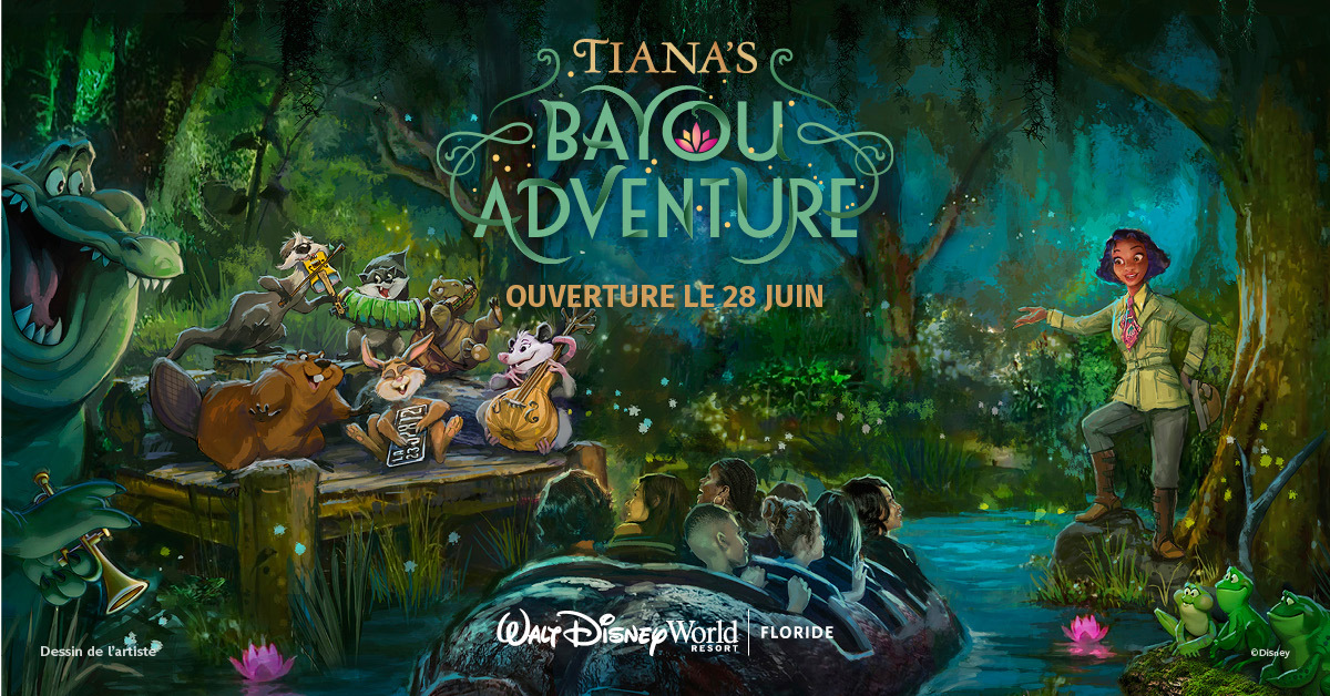 Ouverture de Tiana's Bayou Adventure au Walt Disney World Resort en Floride