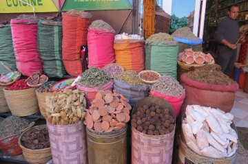 Spices in the streets of Marrakech