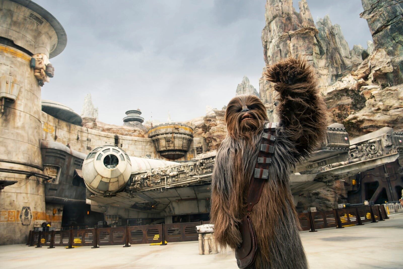 The Black Spire Outpost village at Star Wars: Galaxy's Edge, Disneyland Park