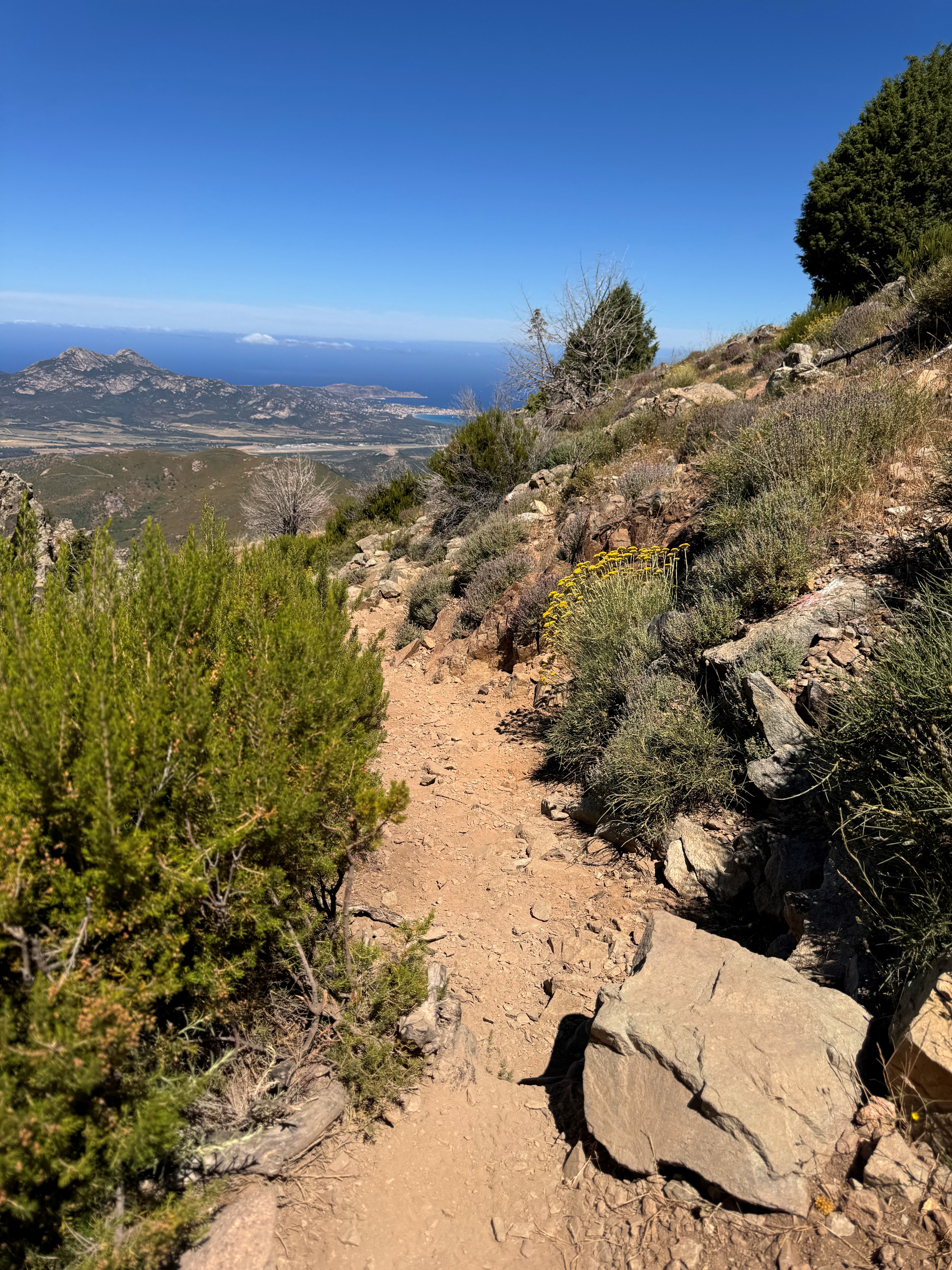 Vue de la première montée Calenzana