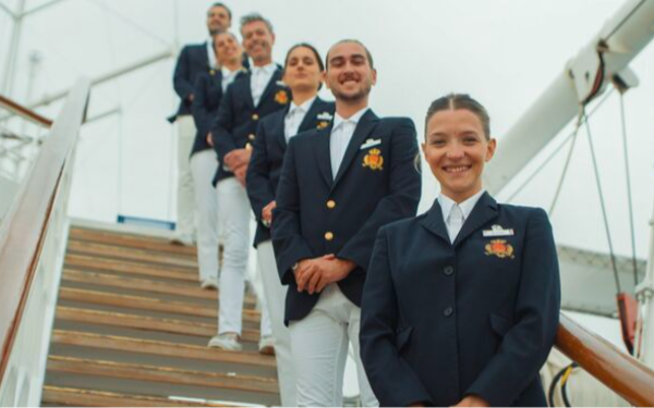 Crew on Yacht Club Med 2