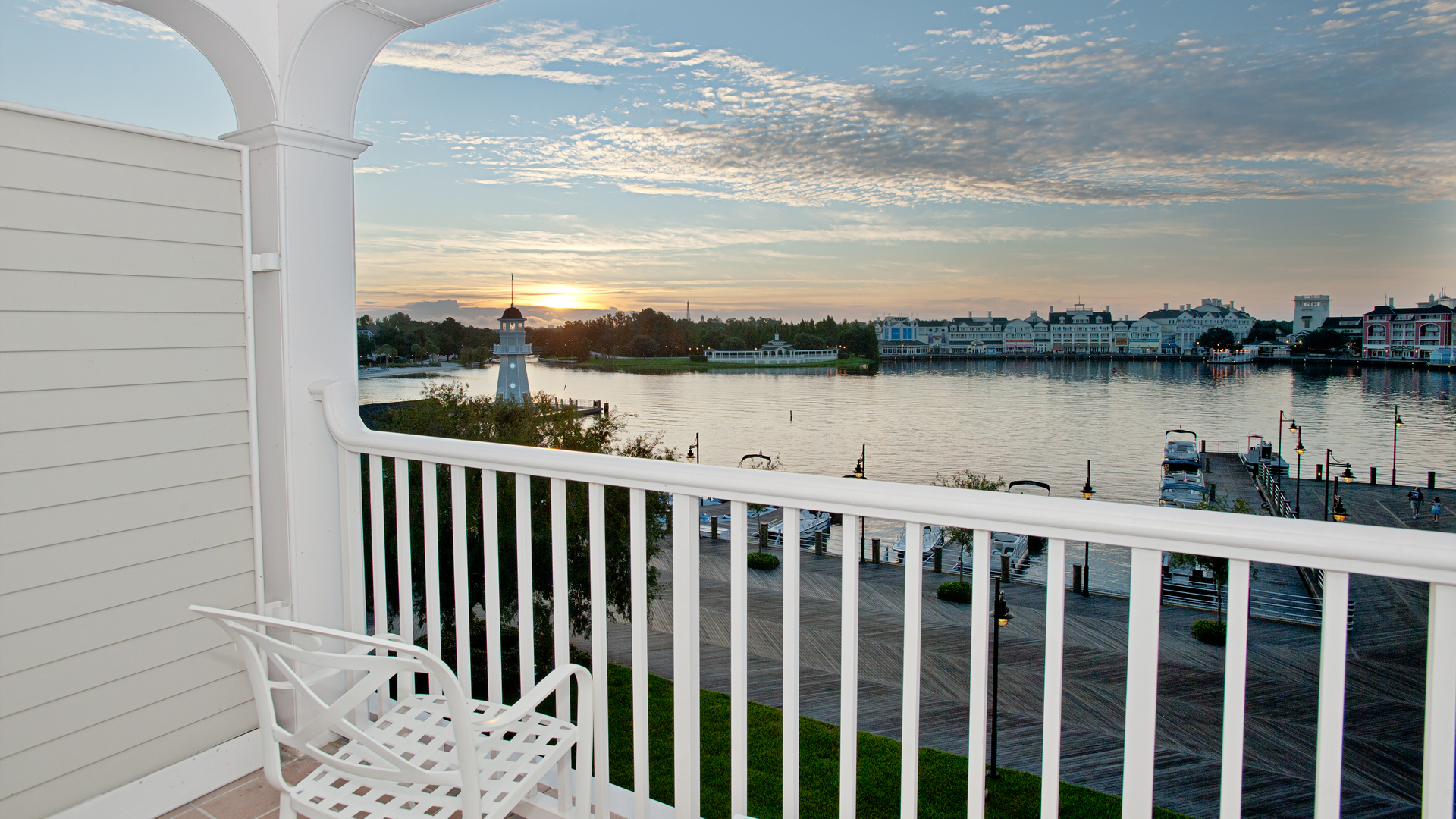 Balcony at Disney's Yacht Club Resort Balcony at Disney's Yacht Club Resort